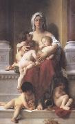 Adolphe William Bouguereau Charity (mk26) oil on canvas